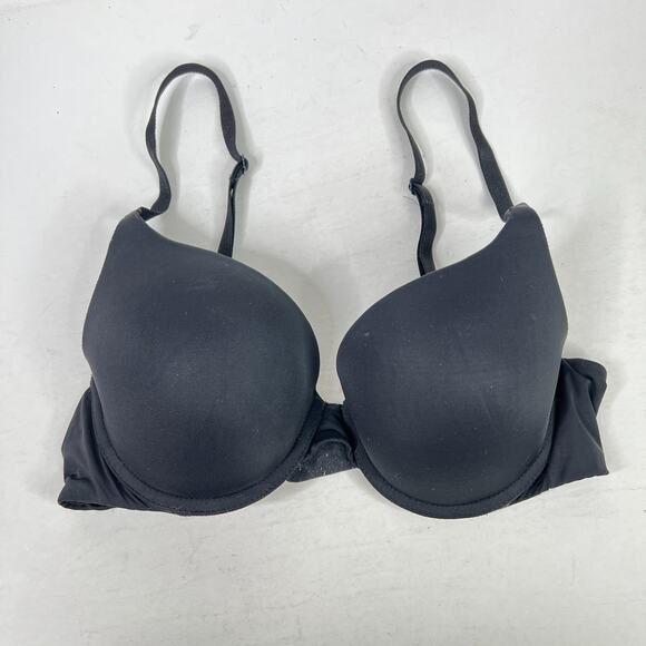Victorias Secret T-Shirt Push Up Full Coverage Convertible Bra Black 34B - Picture 1 of 7